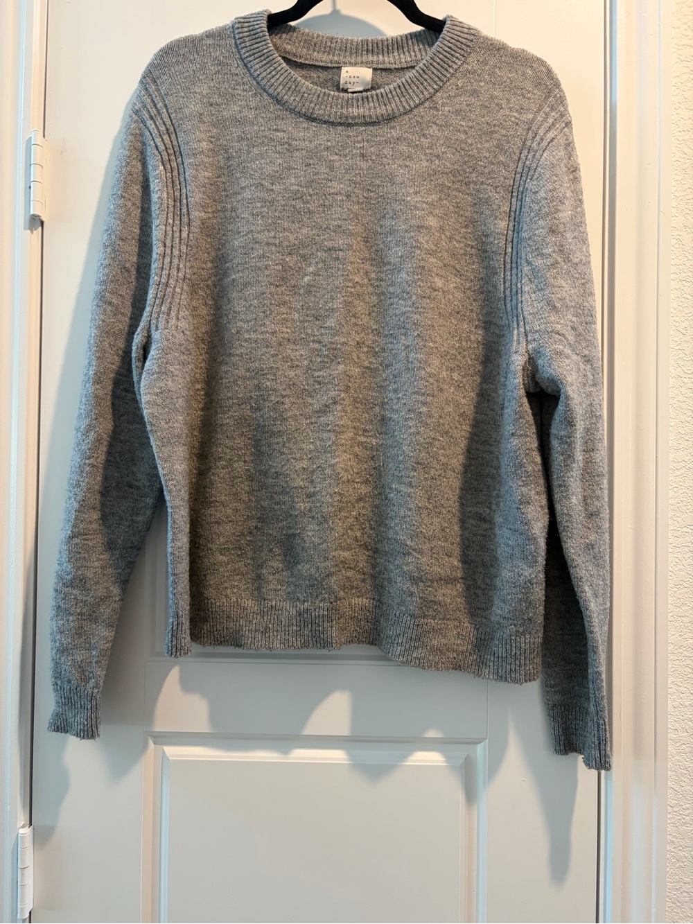 a new day Gray Crewneck Sweater